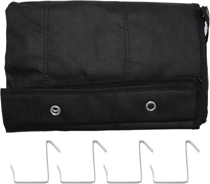 Over the Door Shoe Organizer, 24 Mesh Pockets with Ventilated Design, Space Saving Storage for Shoes Accessories Bathroom Pantry