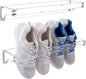 MyGift Premium 10mm Thick Clear Acrylic Hanging Shoe Storage Organizer Racks, Wall Mounted Space Saving Footwear Holder for Closet, Mudroom, Entryway, Set of 2 Holds 4 Pairs