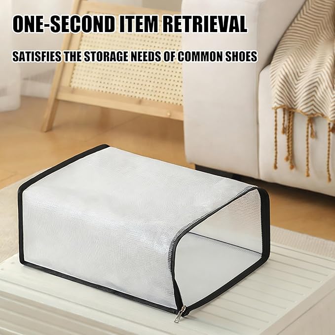 PVC Shoe Organizers for Travel with Meshes Design to Odors Ideal for Suitcases Backpacks and Home Closet Storage Hanging Shoe Organizers
