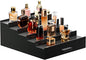 Sephyroth Cologne Organizer 5 Tier of Elegant Bamboo Perfume Organizer for Men with Hidden Storage and Practical Drawer, Perfect for Cologne Display & Gift (5T-Black)