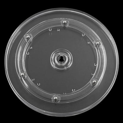 2 Pack 5.9 inch Lazy Susan Turntable - Acrylic Ball Bearing Rotating Tray for Cake, Spice Rack - Perfect for Kitchen Pantry with 360˚Rotation