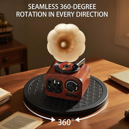 2 Pcs (10 Inch) Heavy Duty Rotating Swivel Stand - Lazy Susan with Steel Ball Bearings for Model Base/Rotating Plants/Crafts Stand Monitor/TV/Monitors/Potted Plants (360˚ Rotation)