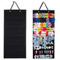 Large Hair Clip Organizer for Teen Girls - Claw Clip Storage for Wall, Door, Closet (Black-A)