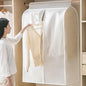 Garment Clothes Cover Storage Bag, 35" Hanging Garment Bags for Closet Storage Large Clear Window Hanging Clothes Storage Garment Rack Cover Coat Protector for Suit Coats Closet Storage