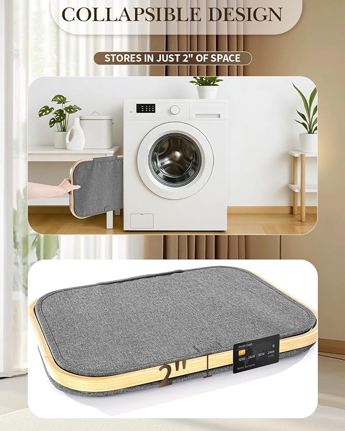 Laundry Hamper with Wheels, 110L Large Clothes Hamper with Removable Inner Bag, Collapsible Dirty Clothes Basket for Dorm, Rolling Dirty Clothes Basket for, Bedroom, Bathroom, Laundry Room