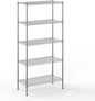 18" Deep x 36" Wide x 74" Height Wire Shelving Kit | 5-Tier | NSF Commercial Storage Rack Unit