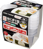 エビス Ebisu PG-3150 Rice Ball Shaped Rice Storage Container, Set of 4, Convenience Store Size, Freezer, Microwave Heating, Dishwasher Safe, Made in Japan