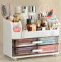 Large Makeup Organizer Countertop with Drawers, Make Up Organizer for Vanity, Makeup Storage Organizer Countertop Makeup Organizers for Skincare, White