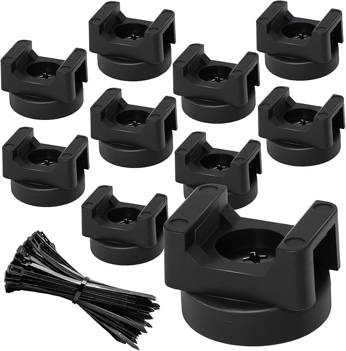 18 Pcs Magnet Zip Tie Mount Base Magnet Wire Holder Hanger Multipurpose Cable Ties Management Base Electrical Supplies for Wire