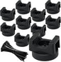 18 Pcs Magnet Zip Tie Mount Base Magnet Wire Holder Hanger Multipurpose Cable Ties Management Base Electrical Supplies for Wire