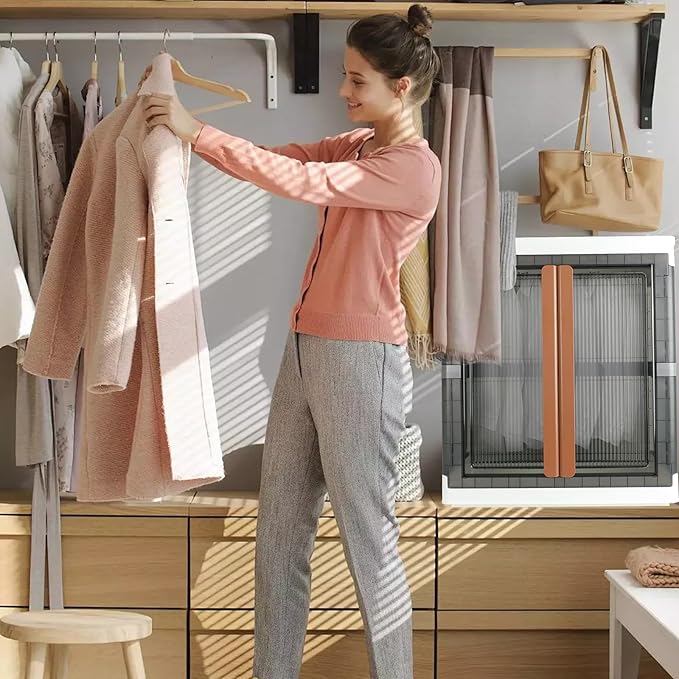Wardrobe, Closet, Collapsible Storage Cabinet, Useful Box with Large Capacity, 37.5 Gal (142 L), Stackable on Box (19 Gal), Easy Storage of Clothing, Installation Free
