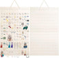 Earring Organizer, Hanging Earring Holder Holds Up To 330 Pairs, Felt Earrings Organizer and Storage, Wall Earring Holder Earring Display for Women Girls -1 Pack (White)