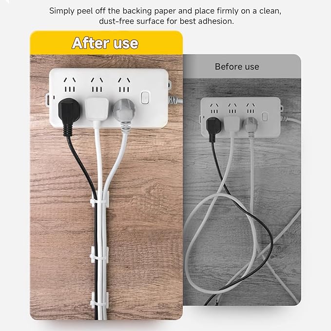 200Pcs Adhesive Zip Tie Mount, 1/2in White Cable Tie Mount, Plastic Zip Tie Mounting Squares, Sturdy Zip Tie Sticky Mounting Pads for Cable Organizer (White, 1/2"-200pcs)