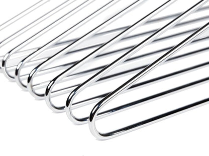 30 Quality Hangers Heavy Duty Metal Suit Hanger Coat Hangers with Polished Chrome 17 inch Wire Hangers (Suit Coat Hanger - 30 Pack)