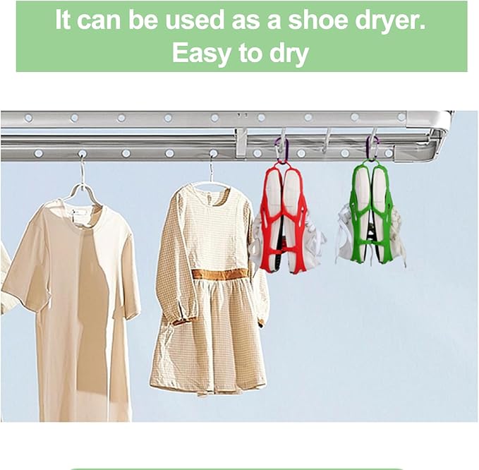 Shoe Holster,Space-Saving & Portable & Durable Pockets Hanging Shoe Organizer with Hook for Storage Mens Shoes,Also can Used as Travel Shoe Rack Hanging