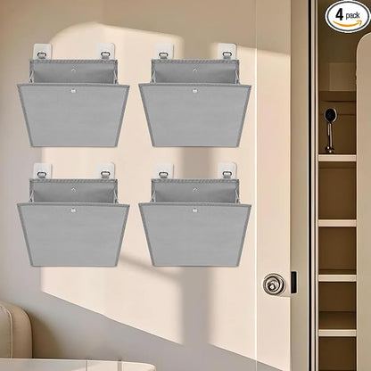 Wall Mounted Shoe Rack for RV Door, 2/4 Pack Hanging Organizer for Shoe Storage, Foldable Rack with Hooks, Wall Organizer for RV Storage and Organization (4)