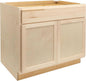 Quicklock RTA (Ready-to-Assemble) | Base Kitchen Cabinets - Shaker Style | Made in America (Raw Maple, 36" Wx34.5 Hx24 D Base)