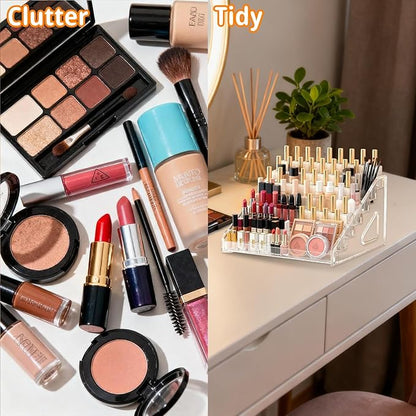 New 2025 7th Floor Nail Polish Organizer, Acrylic Display Case, Makeup Organizer, Detachable Nail Polish Holder, Convenient Assembly of Transparent Nail Polish Holder Stand