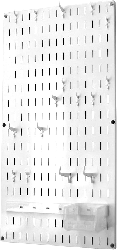 Wall Control Jewelry Organizer Wall Hanging Jewelry Holder Kit Wall Mounted Necklace Organizer Kit in White