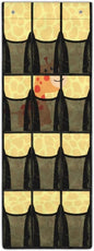 Giraffes Over the Door Shoe Organizer,Behind Door Shoes Hang Holder Rack,Hanging Shoe Storage Hanging Bag Unique Print