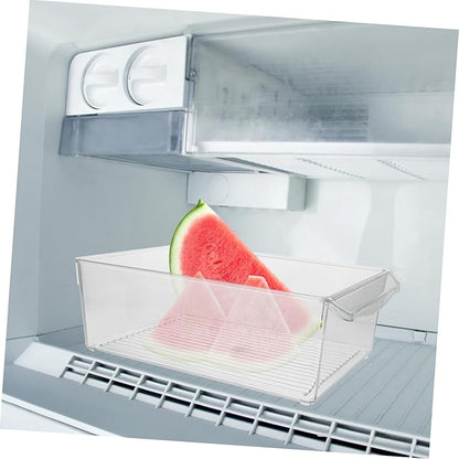 Cabilock Beer Rack Refrigerator Organizers Storage Pulling Type Container Fruit and Food Storage Box