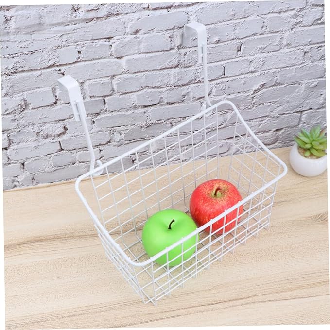 ULTECHNOVO Cabinet Storage Basket Door Hanging Organizer Rack for Kitchen Bathroom Office