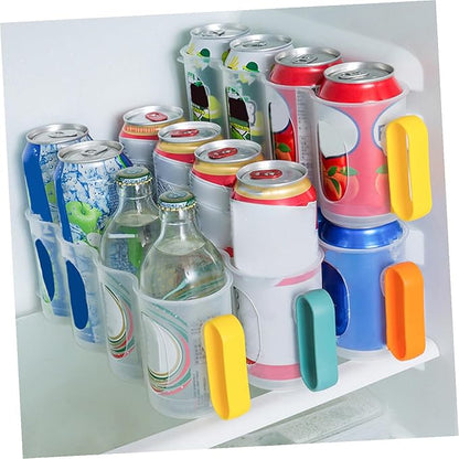 Cabilock 3pcs Fridge Can Organizer Storage Rack for Daily Use Beer Can Dispenser Soda Storage Organizer