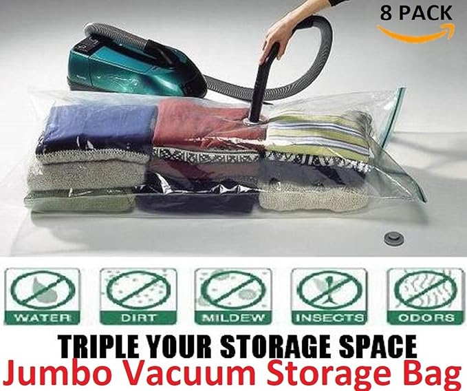 10 Pack Premium Extra Large Vacuum Storage Space Saver Compress Bags 36X28 Inches