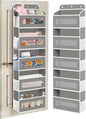 KYEVIS Over The Door Organizer, 5 Shelves Closet Door Hanging Organizer with 10 Mesh Pockets, Nursery Closet Organizer, Baby Essentials, Dorm Room Essentials for Girls
