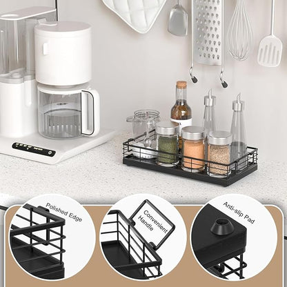 Toilet Paper Basket, 2PCS 13 Inch Bathroom Basket Tank Tray Top Storage Toiletries Organizer for Bathroom, Living Room and Kitchen