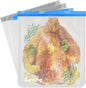 Lerine 4 Pack Reusable 3 Gallon Freezer Bags for Turkey Brining, 16"x18", Dishwasher Safe, Leakproof BPA Free Food Storage Bags for Marinating Meat, Home Organization (Multicolor, 4 Pack-3Gallon)