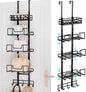 HapiRm Over Door Purse Organizer - Adjustable Purse Storage Rack with Bags Design Metal Basket, Wall Mounted Handbag Organizer, Hanging Handbag Holder, Can Use As 1/2 Part Detachable