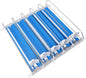 5pcs Soda Can Organizer for Fridge, Automatic Can Holder Dispenser, ABS Fridge Can Holder, Self Pushing Drink Organizer, Beverage Containers for Refrigerator Kitchen(Blue)