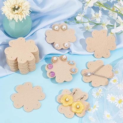 FINGERINSPIRE 30 Pcs Clover Felt Travel Jewelry Display Organizer 2.7x7inch Tangle-Free Jewelry Containers Portable Jewelry Storage Protection Pad for Earrings, Ear Studs, Necklaces, Bracelet