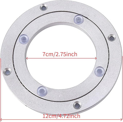 Lazy Susan Bearing, Lazy Susan Hardware Turntable Bearing Lazy Susan Parts Heavy Duty Aluminium Alloy Rotating Bearing Plate Turntable Round Dining Table