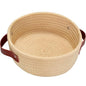 ABenkle Small Storage Basket, Mini Cotton Rope Storage Bin, Cute Tiny Shelf Baskets, Boho Decorative Toy Organizer for Nursery, Spa, Empty Gift Basket - XS, Khaki