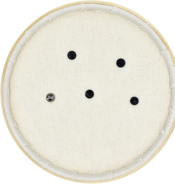REOVE Wall Hanging Pin Collection Display Stand Enamel Pin Display Holder Display Board, Canvas Leather Embroidery Hoop for Display Pins Buttons Wall Decoration
