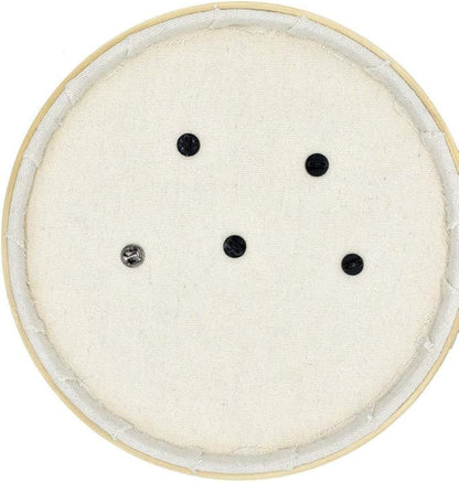 REOVE Wall Hanging Pin Collection Display Stand Enamel Pin Display Holder Display Board, Canvas Leather Embroidery Hoop for Display Pins Buttons Wall Decoration