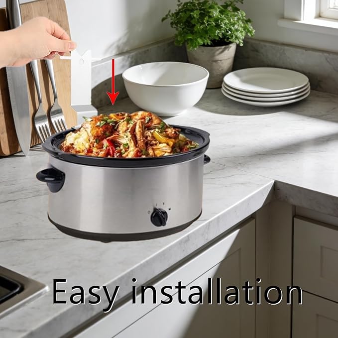 1 Pack Pot Lid Holder Sturdy Stainless Steel Slow Cooker Pot Lid Holder for Home Restaurant Kitchen Accessory, Space-Saving Storage(Silver)