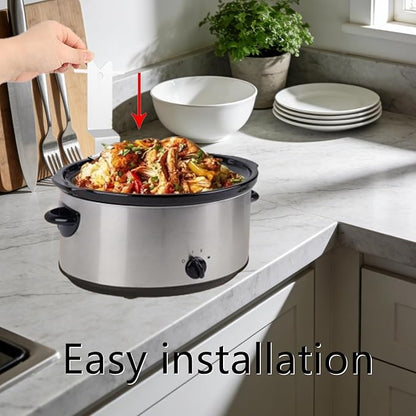 1 Pack Pot Lid Holder Sturdy Stainless Steel Slow Cooker Pot Lid Holder for Home Restaurant Kitchen Accessory, Space-Saving Storage(Silver)