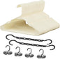 VECELO 50 Pack Plastic Hangers, Space-Saving Clothes Hangers with Shoulder Notches for Straps, Durable Non-Slip Hangers for Closet, Ideal for Shirts, Dresses, Coats, Pants,Suits