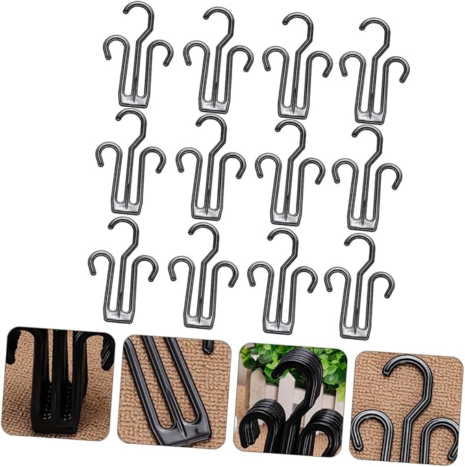 OUNONA 20pcs Multifunctional Cotton Slipper Drying Rack Space-Saving Hanger for Shoes Organizer Lightweight and Sturdy Easy to Install and Use for Home and Retail Display