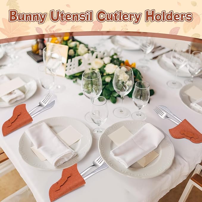 50 Pieces Cowboy Holster Silverware Holders Felt Western Party Tableware Supplies Cutlery Sleeve Knife and Fork Holder Vintage Utensil Holders for Western Rodeo Party Favors