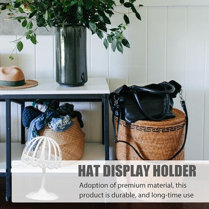 IMIKEYA 2pcs Hat Rack Baby Bonnet Holder Hat Holder Baby Bonnet Rack Display Stands Showing Stand s for Kids Has Polyethylene (pe) White Organizer Child Storage
