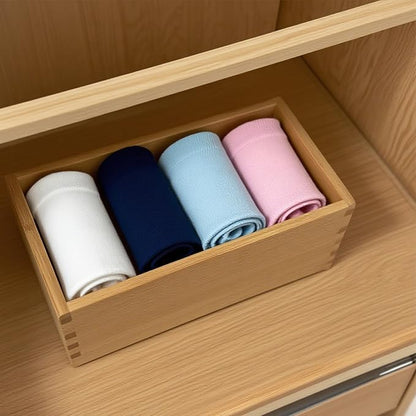 Bamboo Drawer Organizer - Kitchen Drawer Utensil Organizer Office Supplies Desk Organizer Makeup Silverware Tray Flatware Organization 8"*4"*2"