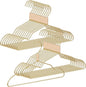 VWV Gold Aluminum Hangers, 20 Pack Baby Hangers，12.6 Inch Children Baby Hanger, Sturdy Metal Children Clothes Hangers for Wardrobe, Space-Saving Toddler Hanger