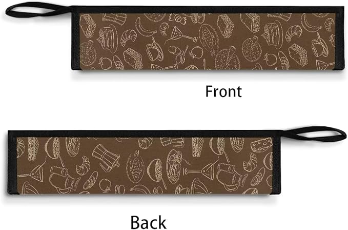 Dessert Print Flatware Storage Bag Tableware Carrier Bag Dinnerware Organizer Easy of Cleaning & Light to Carry with Handle Holds up to The Rest of Time