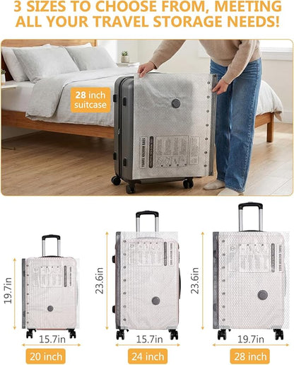 Vacuum Bags for Travel, Vacuum Seal Bags with Rechargeable Air Pump, Compression Packing Bags for Luggage and Suitcase, Space Saver Bags for Clothes and Clothing, Bedding, 6 Combo Travel Size