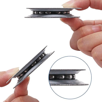6pcs 2" Lazy Susan for Table Top, Strong Metal Lazy Susan Turntable Steel Ball Bearing Rotating Tray Hardware for Table Cabinet Low Profile (Silver)