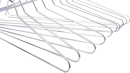 16" Quality Metal Hangers, 100-Pack, Swivel Hook, Stainless Steel Heavy Duty Wire Clothes Hangers, Heavy-Duty Clothes, Jacket, Shirt, Pants, Suit Hangers (100, 16" inch)